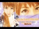 Asuna Sword Art Online Lente de Contato Cosplay Circle Lens Castanha Vassen Cloud